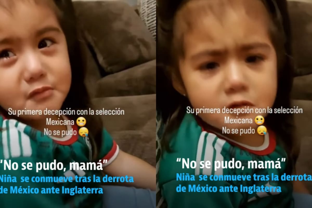 “No se pudo, mamá”: Niña conmueve con su llanto tras la eliminación de México del Mundial 2026
