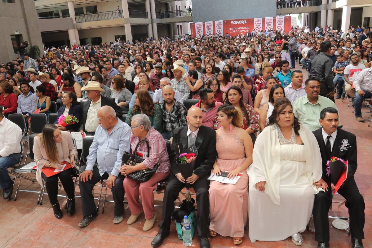 Elecciones “noquean” a Cupido; matrimonios colectivos serán hasta octubre en Sonora