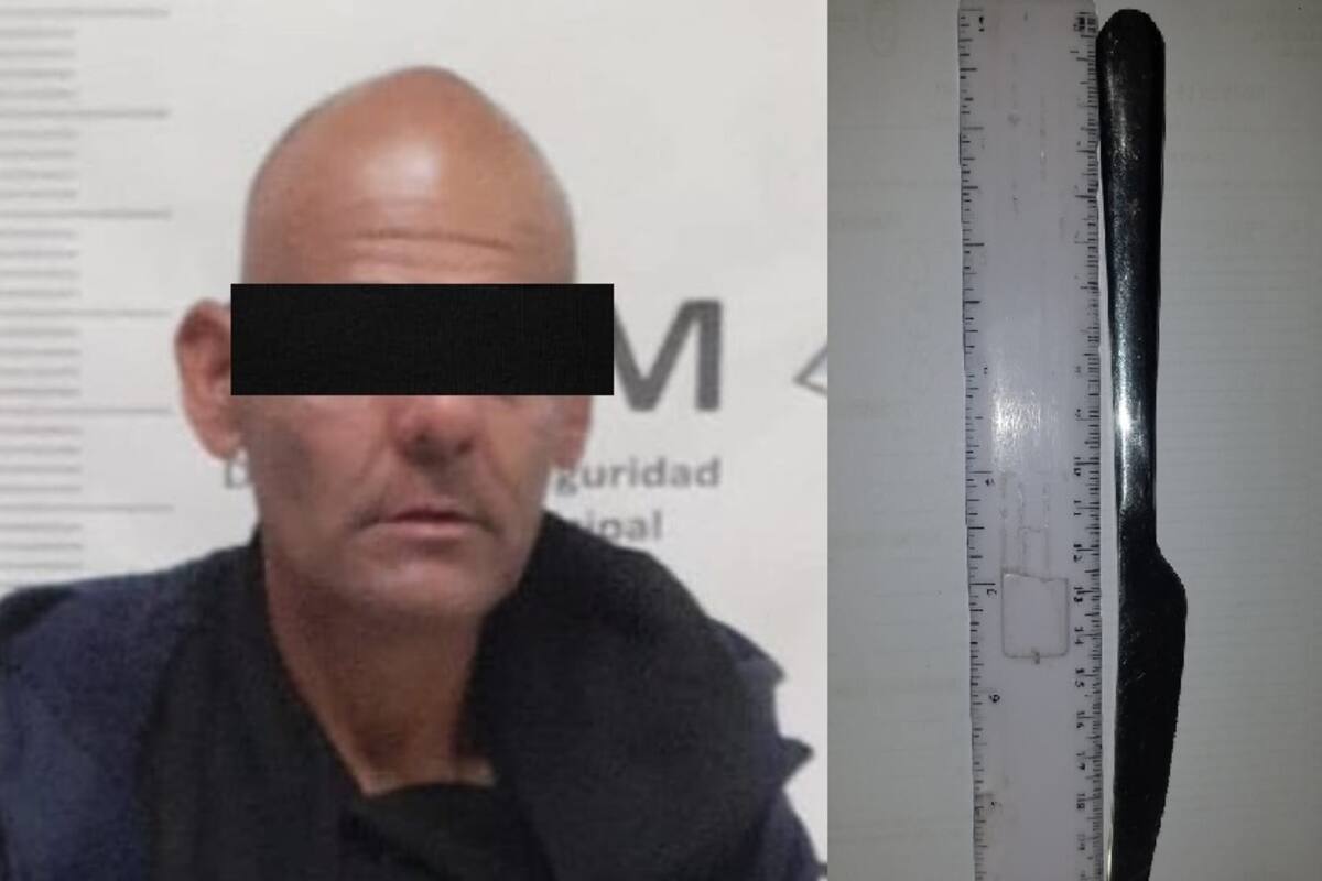 Hombre es detenido tras amenazar con un cuchillo a víctima de robo
