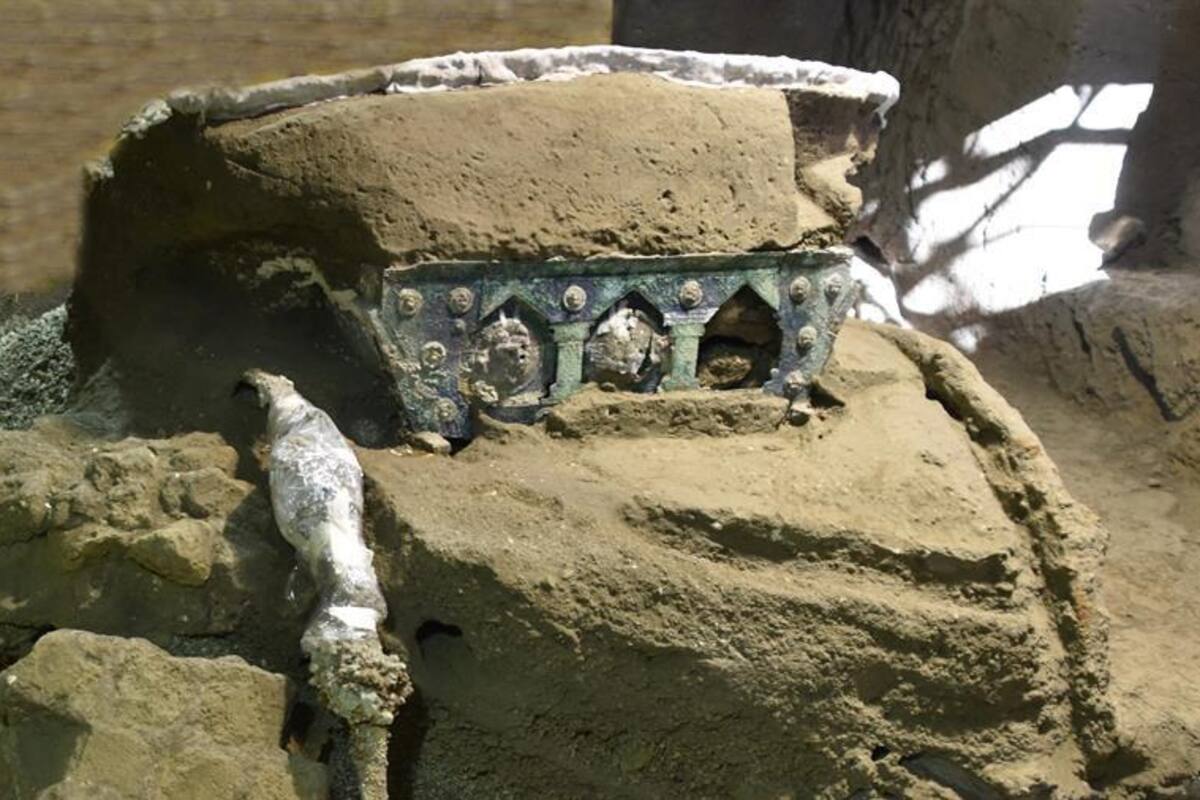 Descubren en Pompeya una gran carroza ceremonial casi intacta