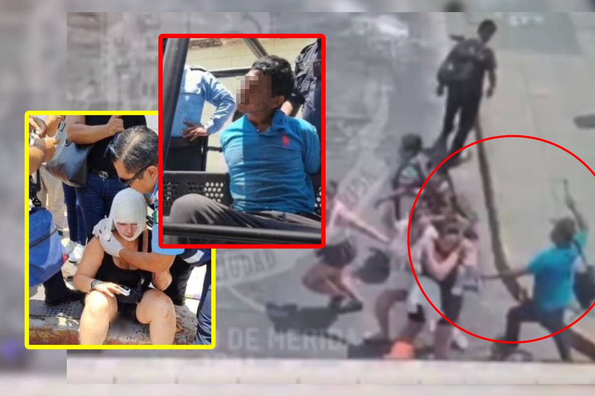 VIDEO: Momento en que hombre ataca a machetazos a mujer canadiense en Yucatán