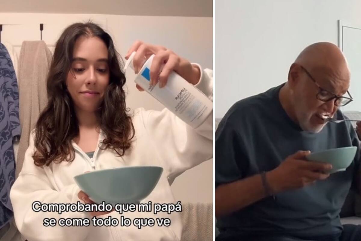 Video viral: Joven comprueba que su papá se come todo lo que ve