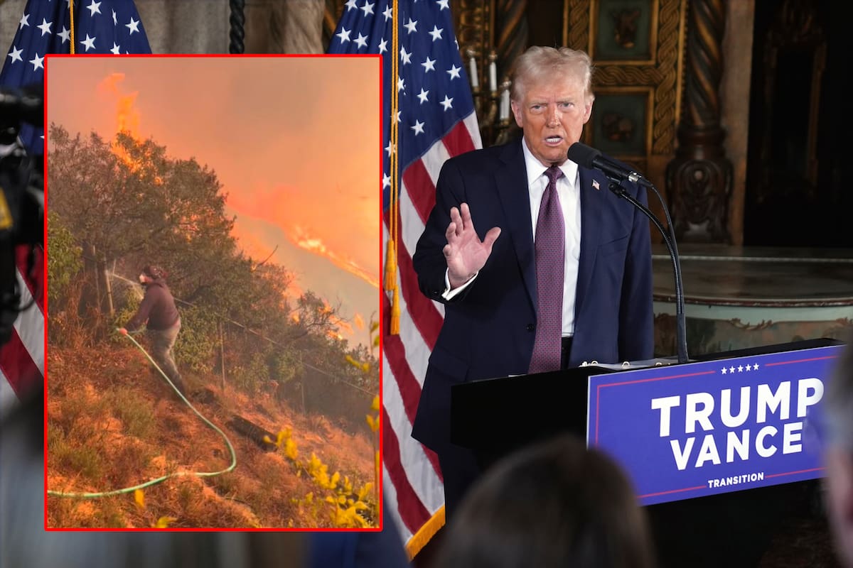 Mexicanos ayudan a apagar incendios en California, mientras Trump llama a los migrantes criminales