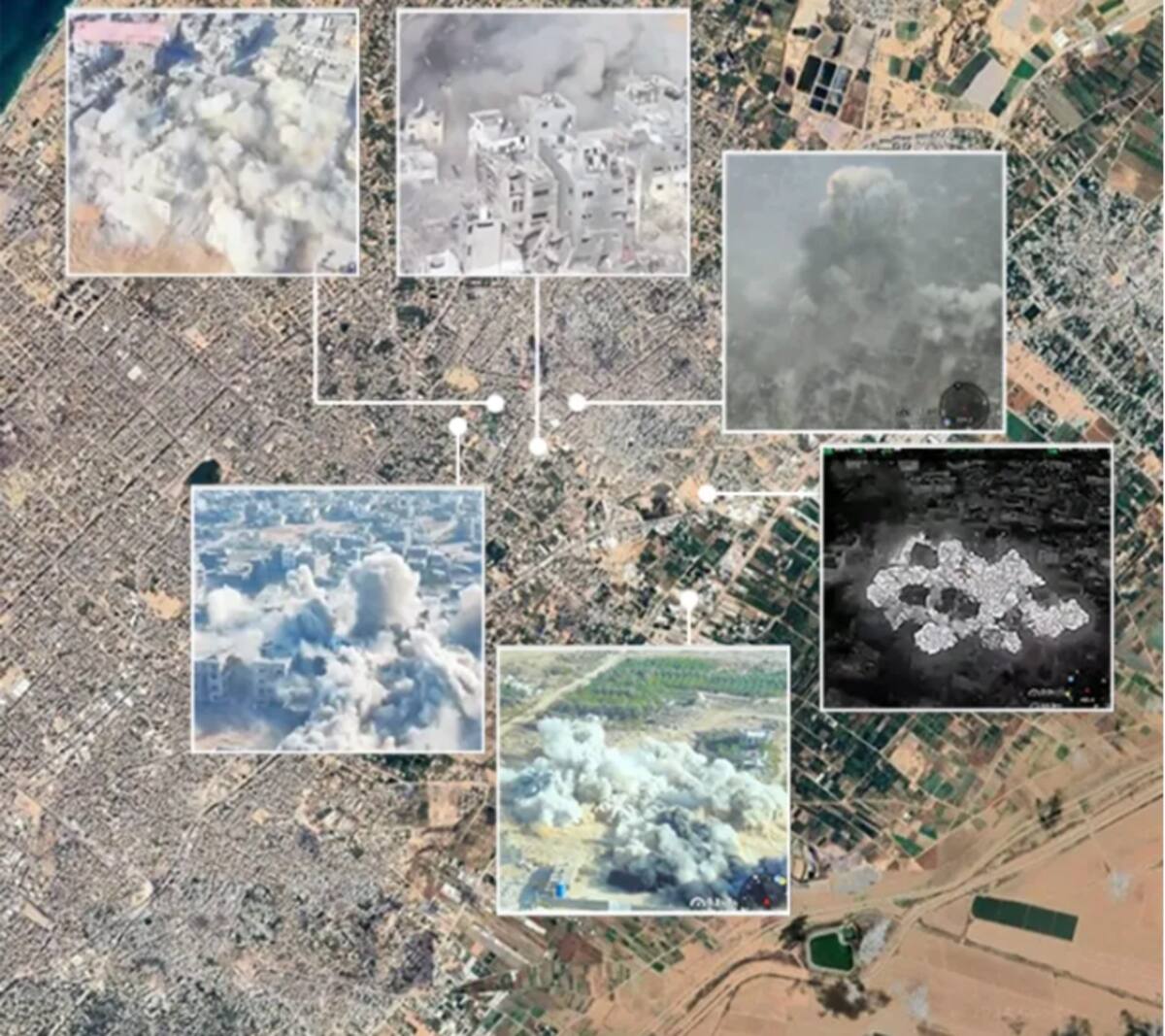 Explosiones en zonas del nuevo corredor. / BBC.