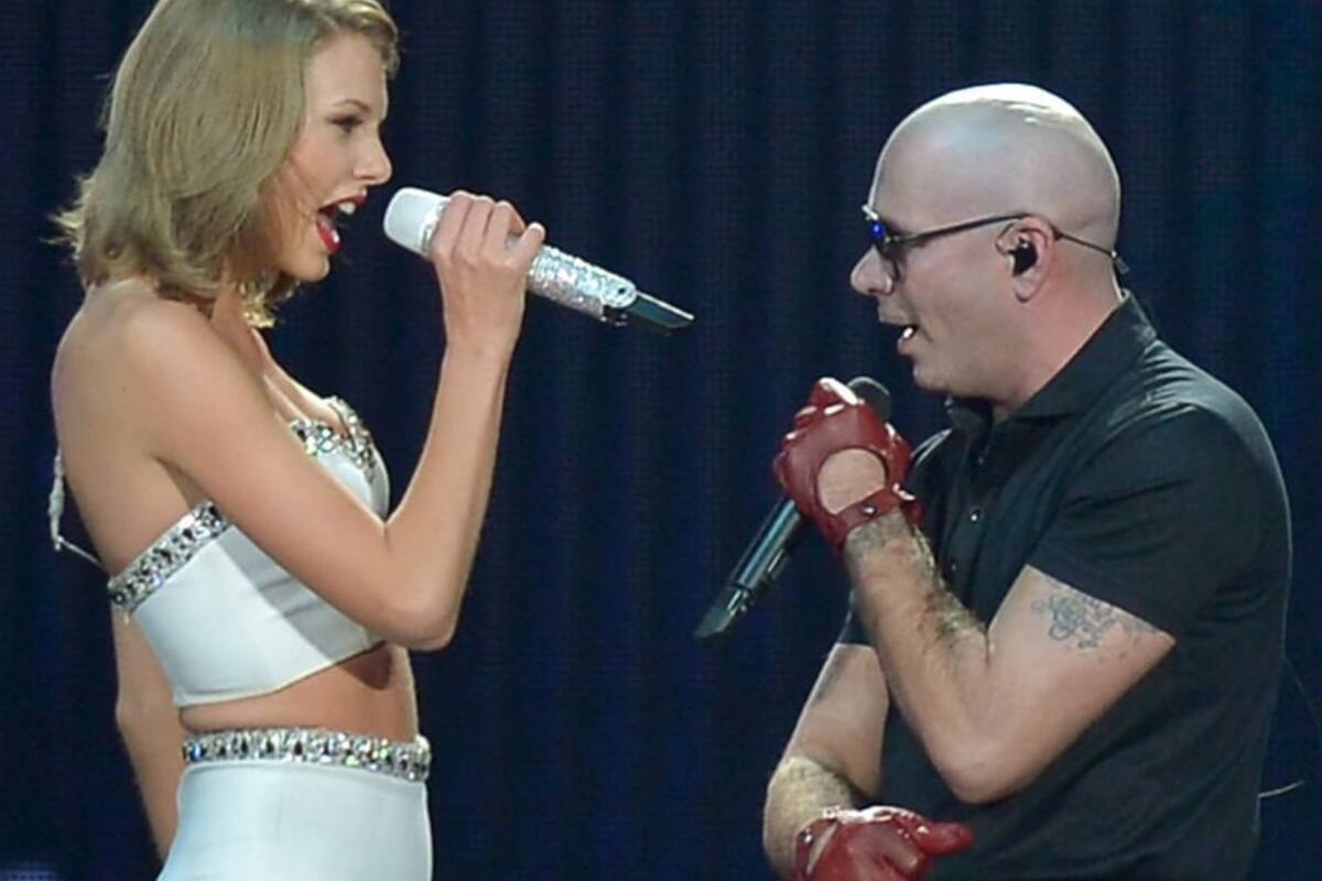 Pitbull recuerda su presentación junto a Taylor Swift