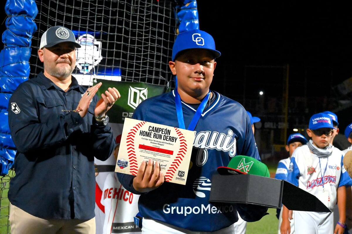 El obregonense se llevó el Derby de Cuadrangulares en el Torneo Infantil de la Liga Mexicana del Pacífico.