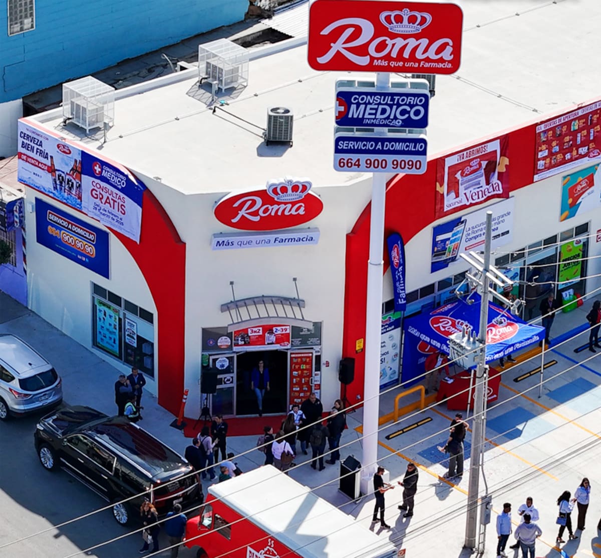 Farmacias Roma inauguró su nueva sucursal ubicada en Avenida Venecia, No. 3708, Fraccionamiento Villa Fontana VI, en Tijuana.