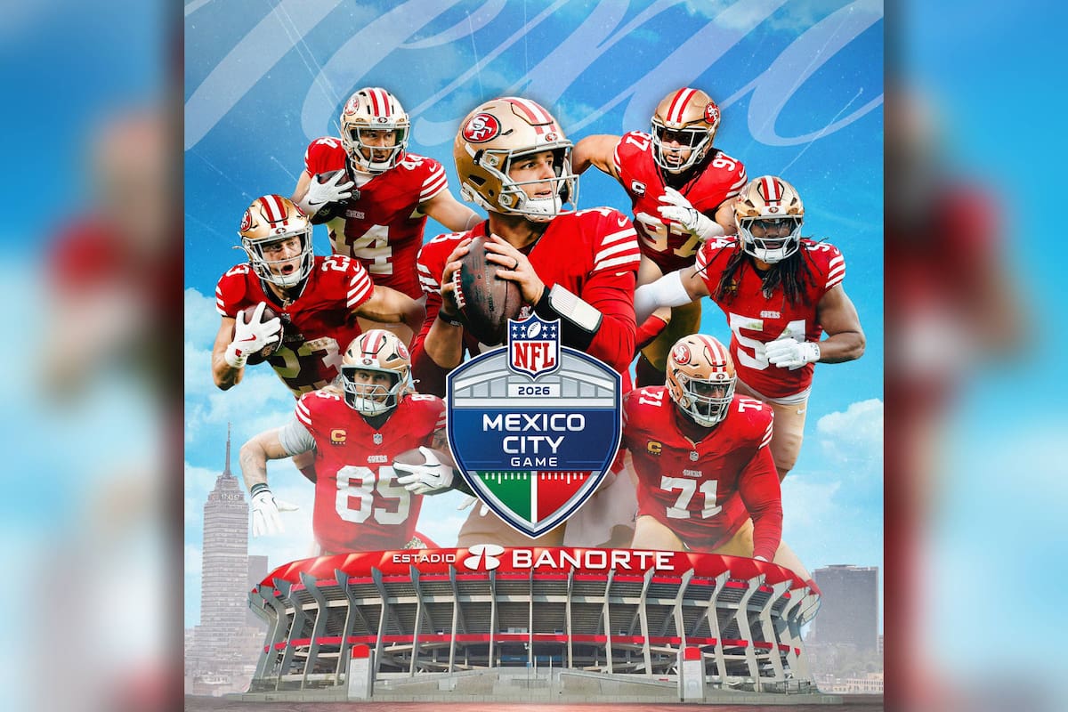 OFICIAL: Los 49ers de San Francisco regresarán a la CDMX para un partido de rol regular de la temporada 2026 de la NFL