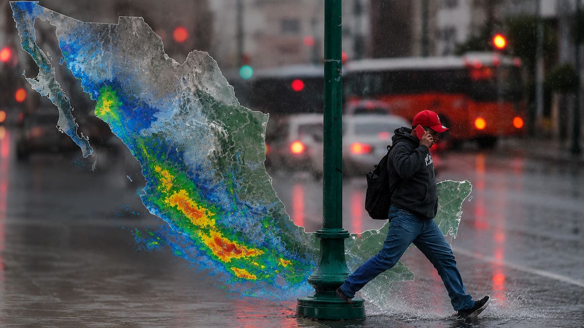 Frente frío 50 provocará lluvias fuertes, tormentas eléctricas y descenso de temperaturas en gran parte de México mientras el calor extremo no cede en varios estados