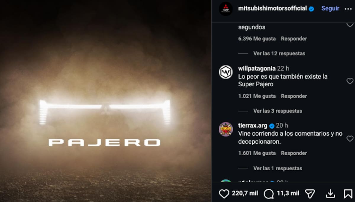 Los usuarios de habla hispana generaron una oleada masiva de comentarios, interacciones y memes | instagram @mitsubishimotorsofficial