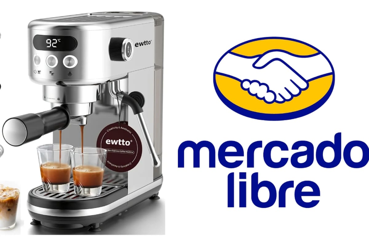 Oferta en Mercado Libre: cafetera eléctrica de espresso con 38% de descuento