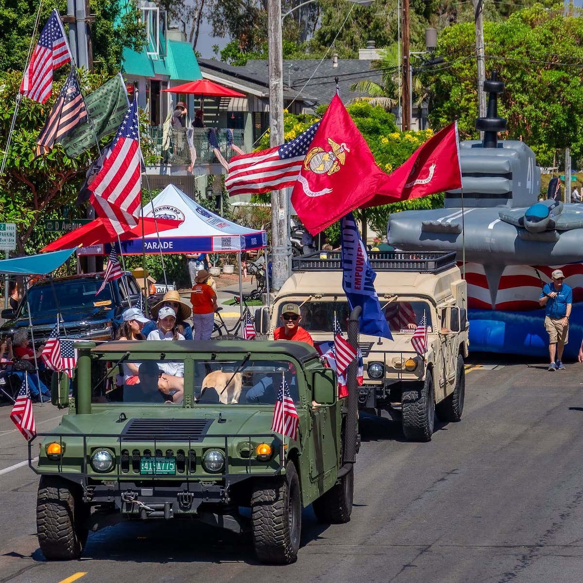 Coronado celebrará el 4 de julio con su tradicional desfile, conciertos, exhibiciones militares, actividades familiares y un espectáculo de fuegos artificiales para cerrar la jornada. Foto: Cortesía.