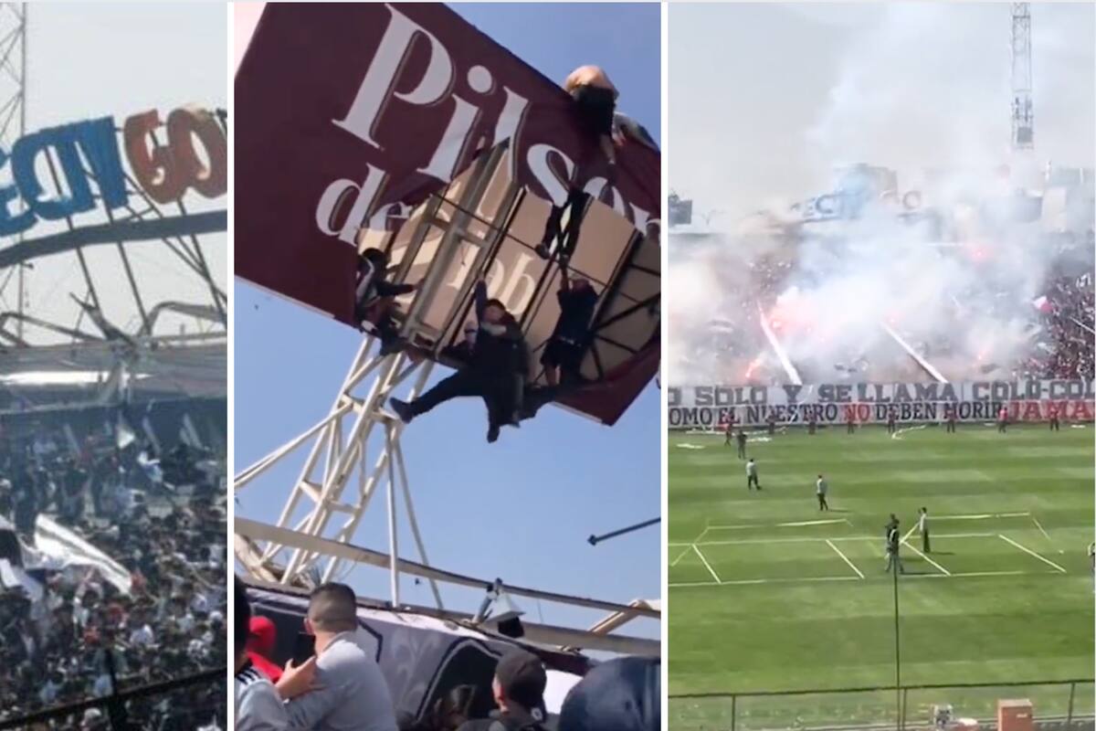 VIDEO: Colapsa techo de estadio durante partido del Colo-Colo y Universidad Católica; reportan decena de heridos