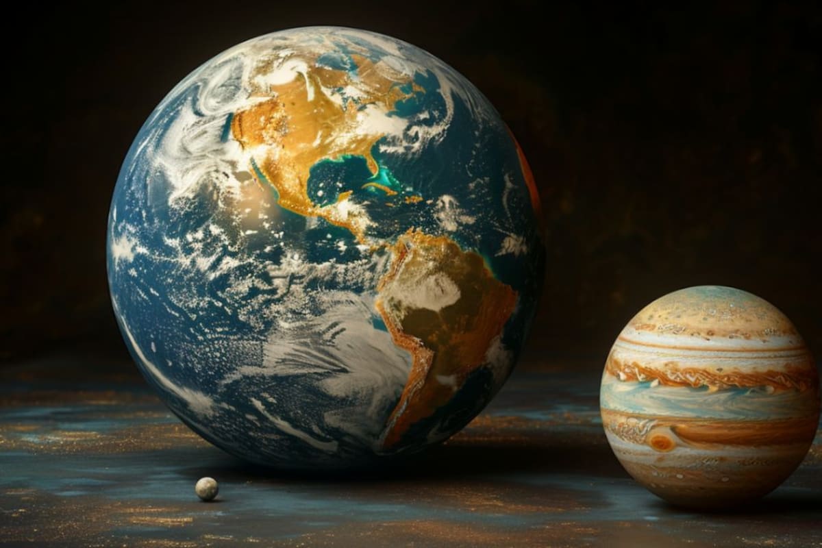 ¿Cómo sería la vida si el planeta Tierra tuviera el tamaño de Júpiter?