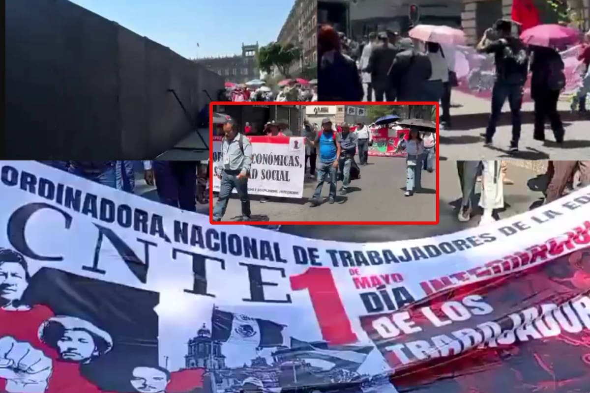 CNTE y sindicatos marchan en CDMX este 1 de mayo y advierten posible huelga nacional; “si no hay solución, no rodará el balón”