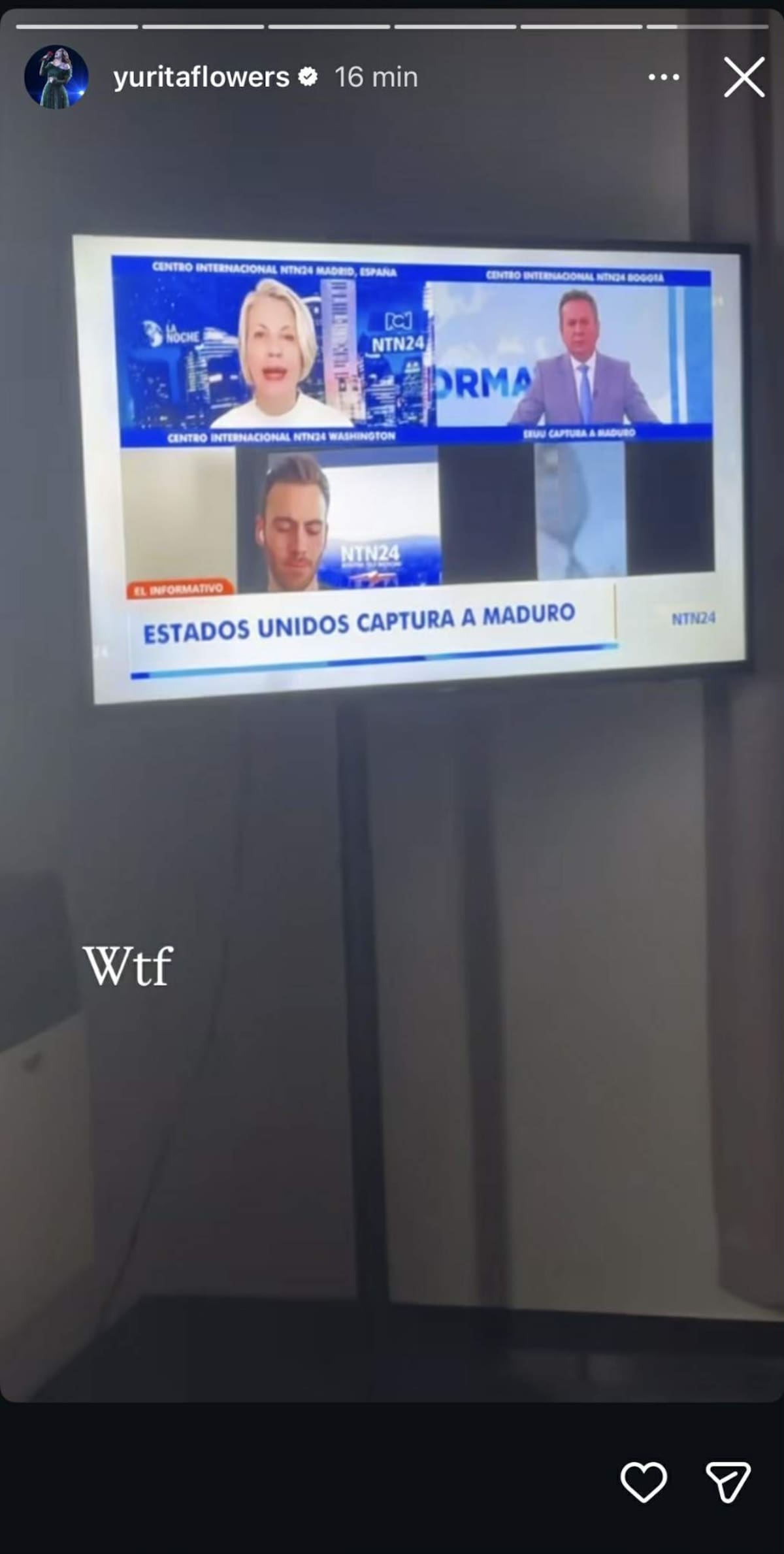 Ariadne Díaz y Yuridia al anuncio sobre la captura de Nicolás Maduro / captura de pantalla