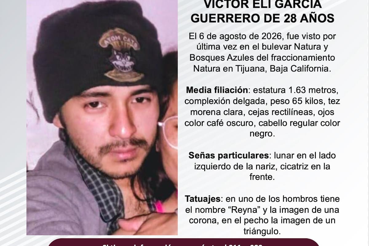 Se busca Víctor Eli García Guerrero de 28 años