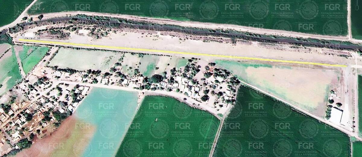 La FGR compartió fotografías del lugar donde ocurrieron los hechos entorno a Zambada. | Cortesía: FGR