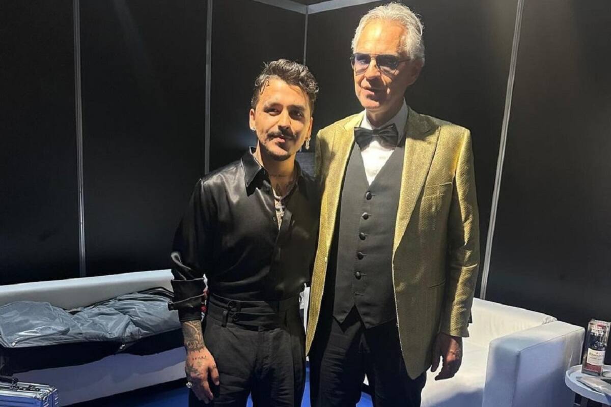 Christian Nodal, invitado de honor en el 30 Aniversario de Andrea Bocelli
