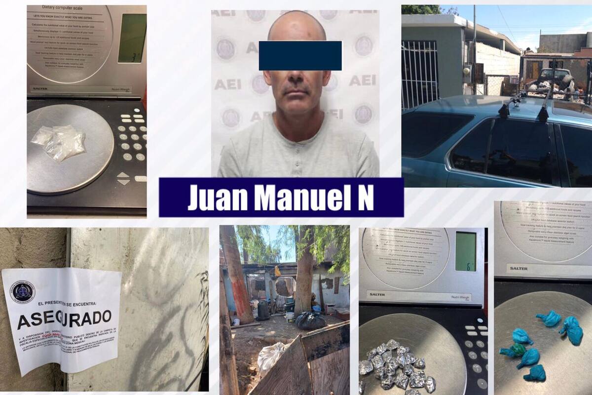 Tras ejecutar dos cateos, FGE decomisa droga y asegura a un hombre