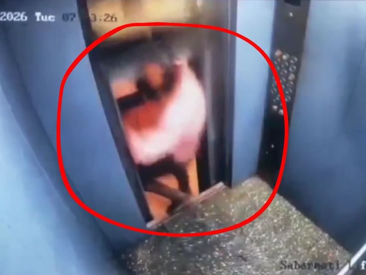 Hombre se salva por milímetros de ser “aplastado” por un elevador con falla mecánica