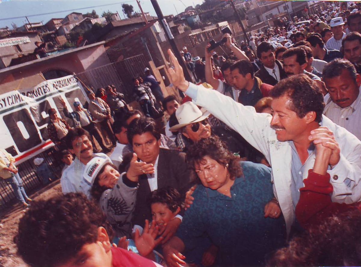 Luis Donaldo Colosio Murrieta, el 23 de marzo de 1994 en la colonia Lomas Taurinas de Tijuana. ARCHIVO/FOTO