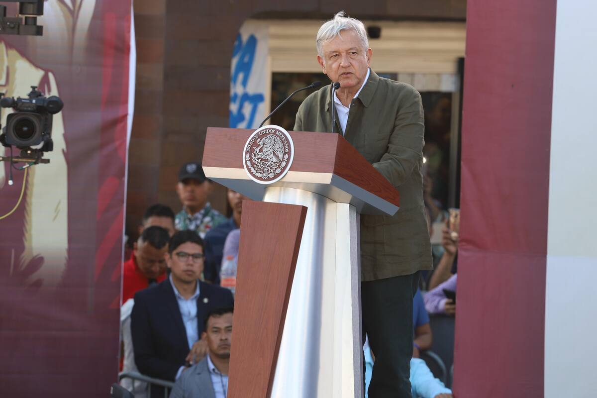 Conferencia de AMLO desde Palacio Nacional