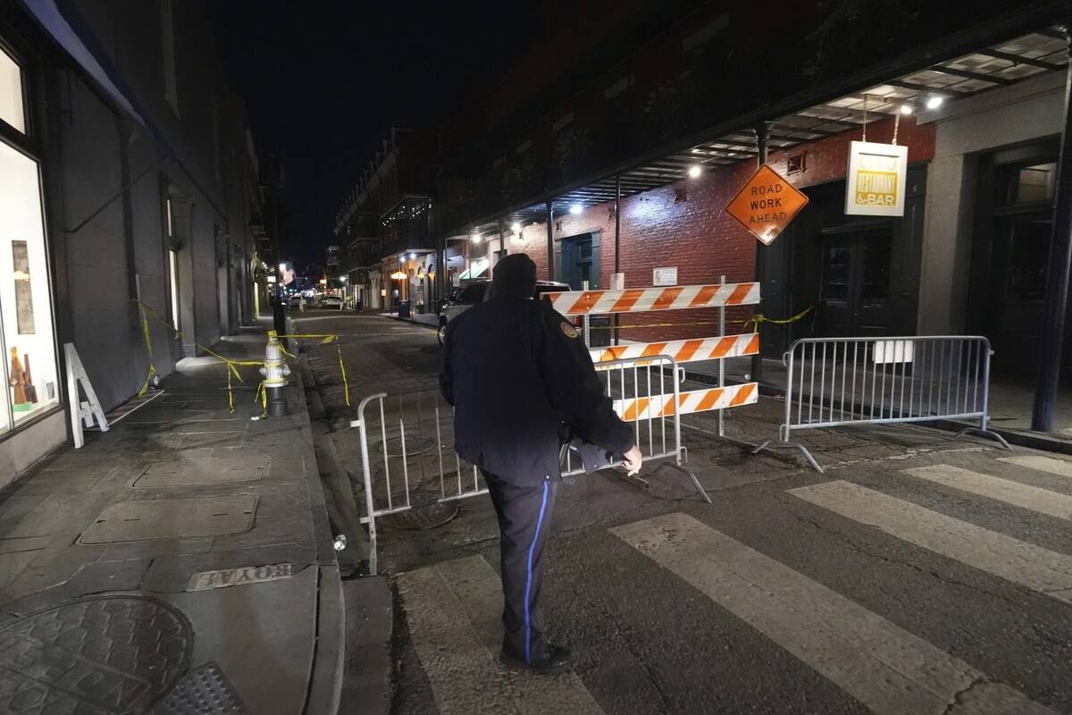 Atropellamiento masivo en Nueva Orleans: la escena del crimen. | Crédito: AP