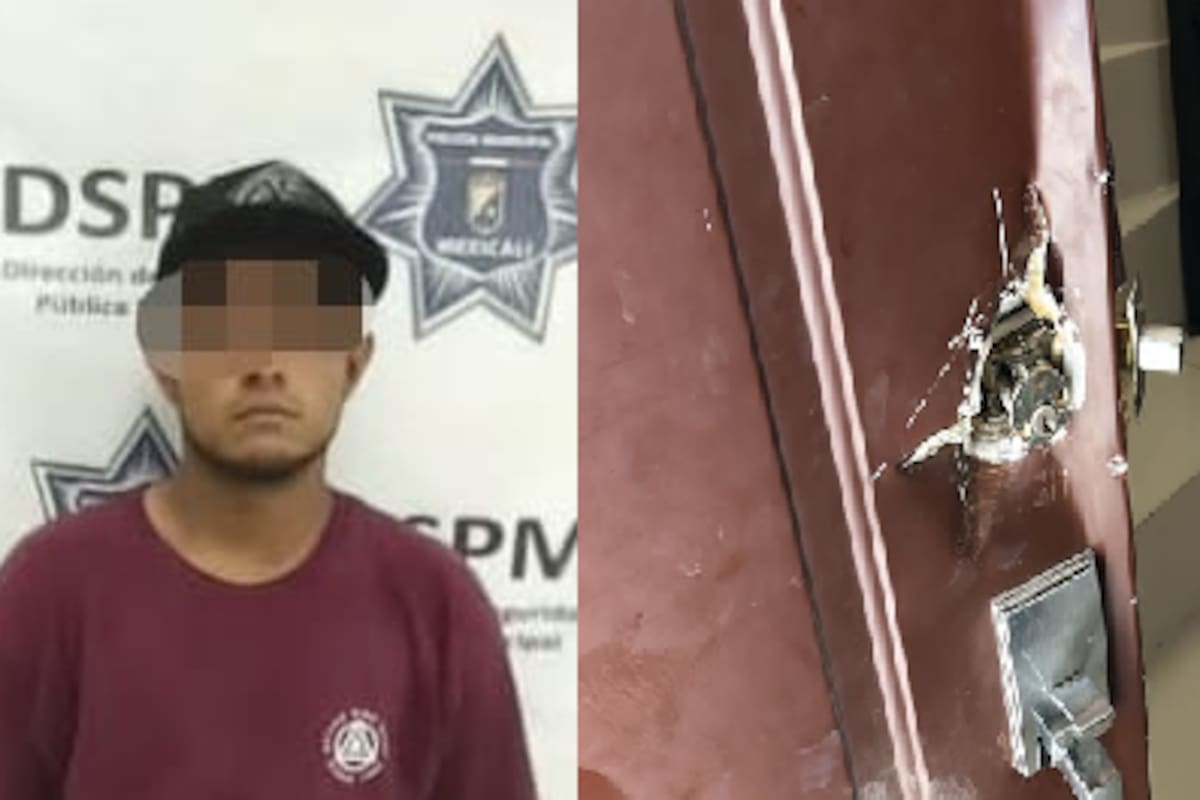 Vecino atrapa a ladrón que salía de su casa con una maleta robada