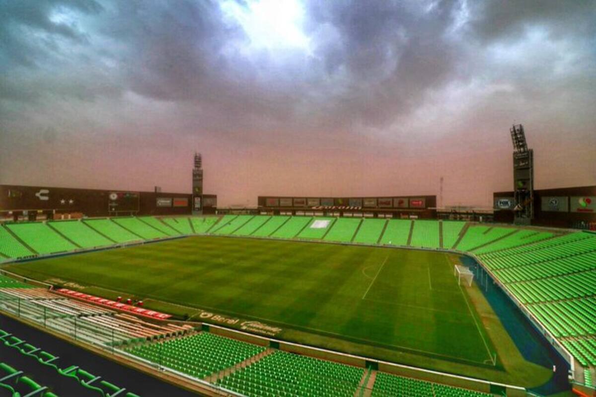 ¿Del Sahara? Entrenamiento de Santos se suspende por tolvanera que afectó Torreón