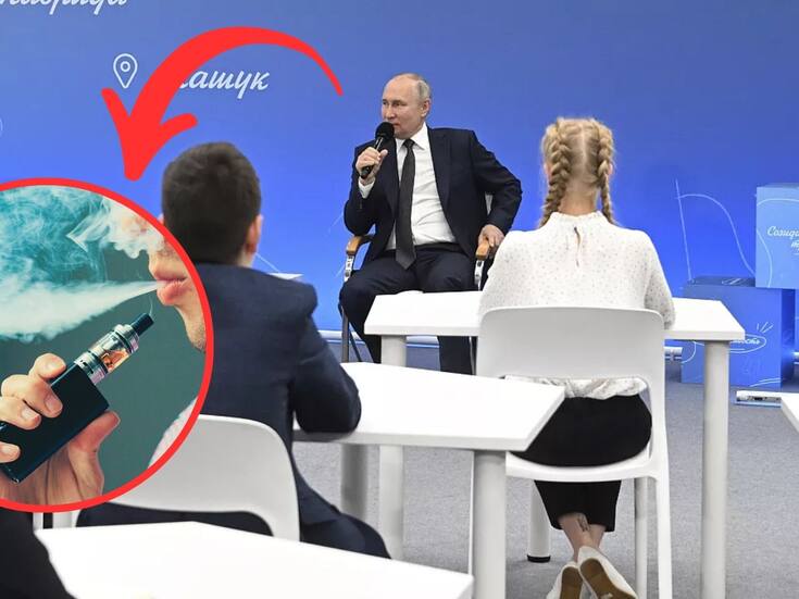 Vladimir Putín le advierte a escolares rusos sobre peligro de infertilidad por consumo de vapeadores