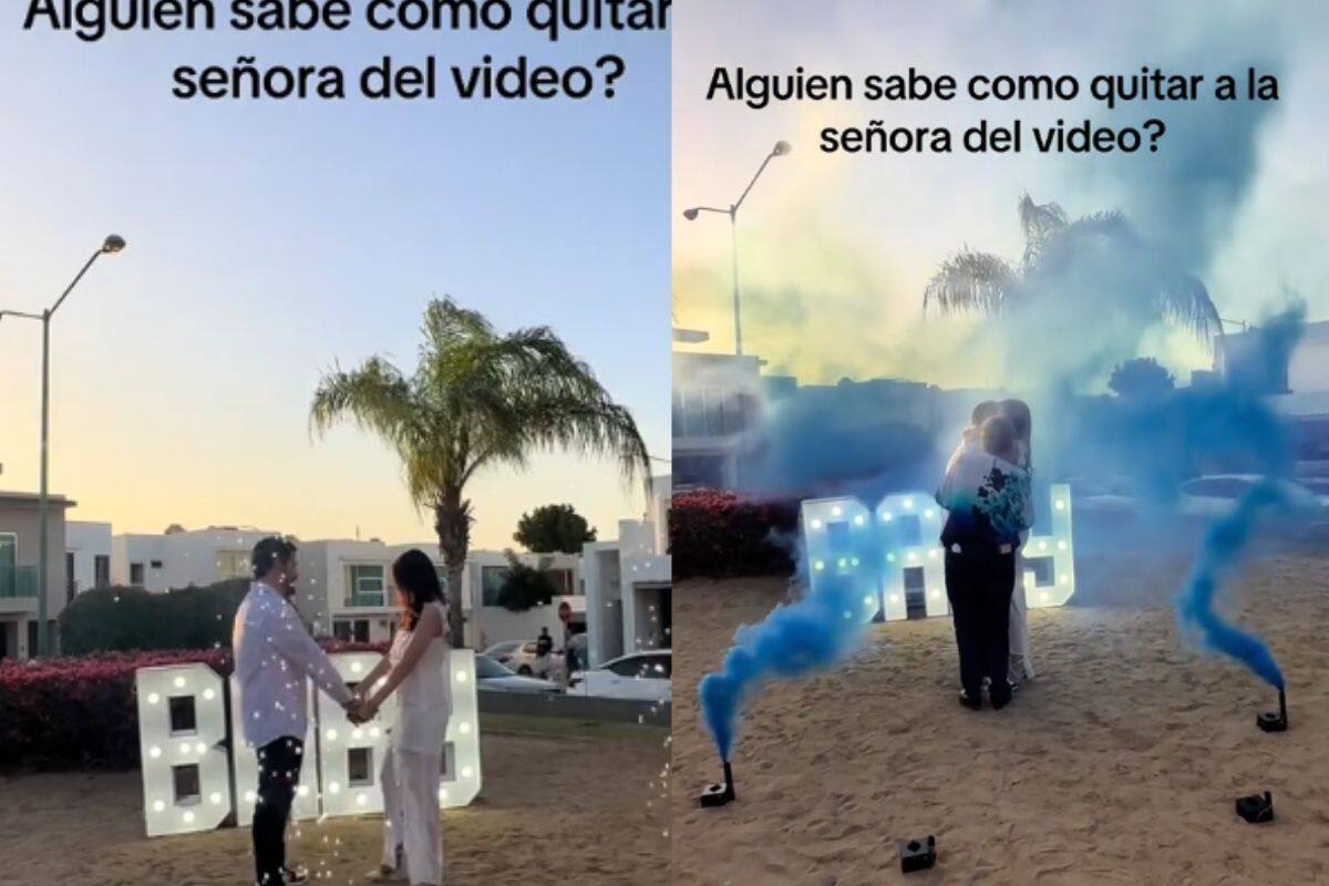 “Señora, quítese”: Mujer causa indignación por ‘meterse’ en el video de una revelación de sexo