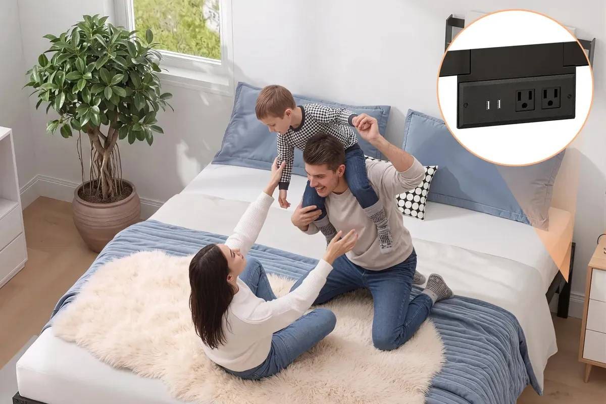 Oferta de Mercado Libre reduce un 62% el precio de una base para cama matrimonial con USB y enchufes