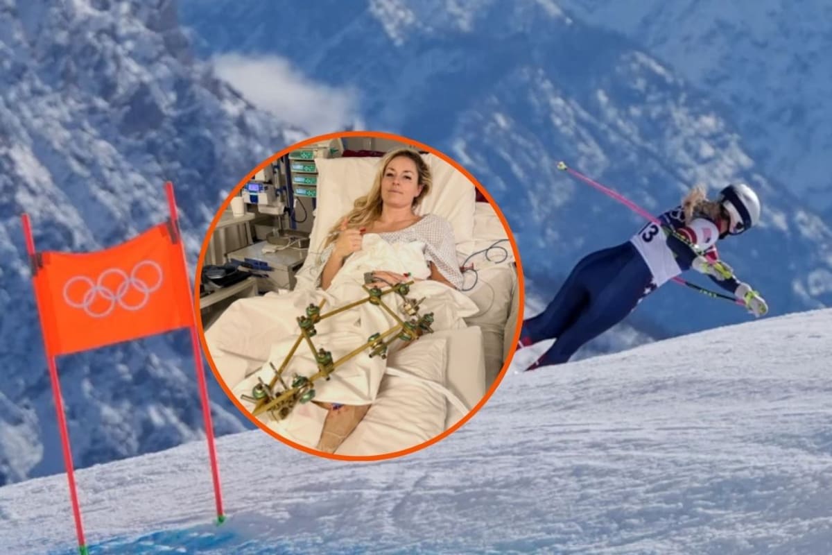 Lindsey Vonn sigue hospitalizada tras fuerte caída en descenso olímpico y confirma tercera cirugía por fractura de tibia