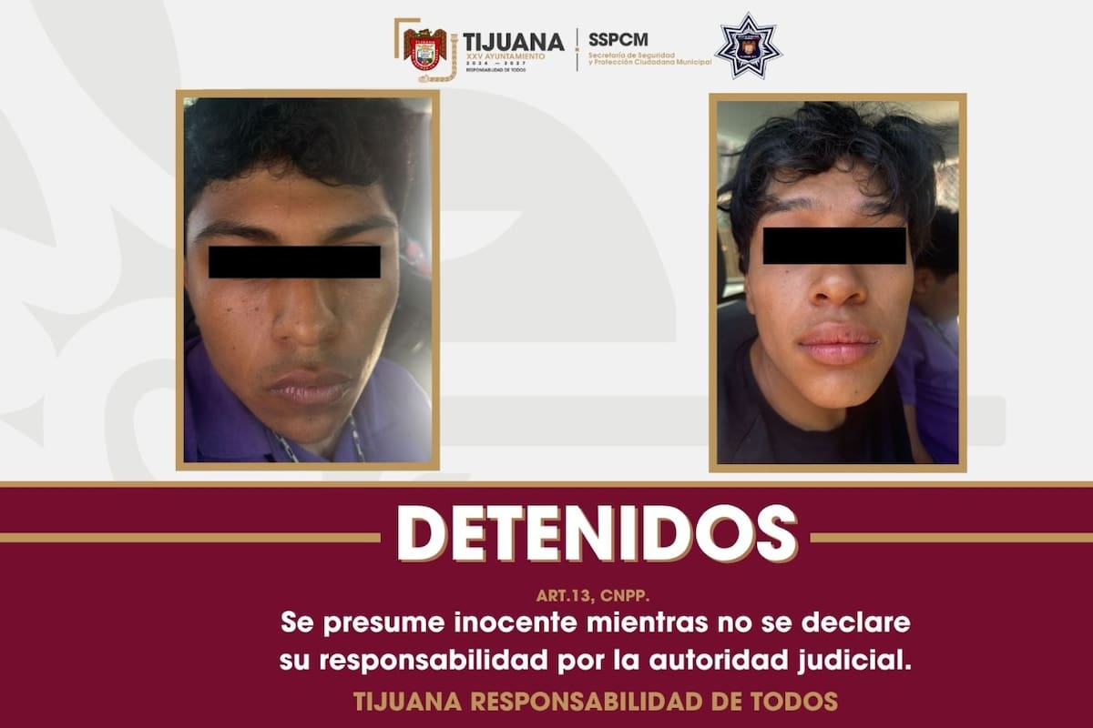 Aseguran a dos presuntos responsables de agresión armada en la colonia Francisco Villa