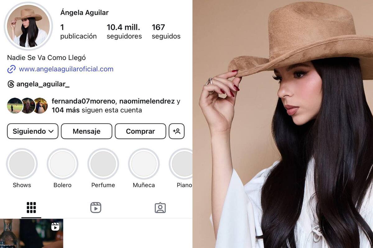 Ángela Aguilar borra sus fotos de Instagram, incluso las de su boda con Christian Nodal