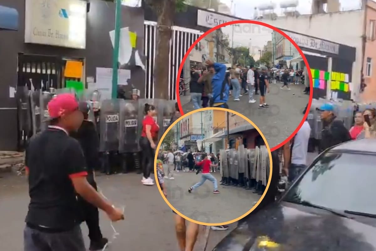 Protestas en la colonia Morelos: Vecinos se enfrentan a policías por albergue de migrantes