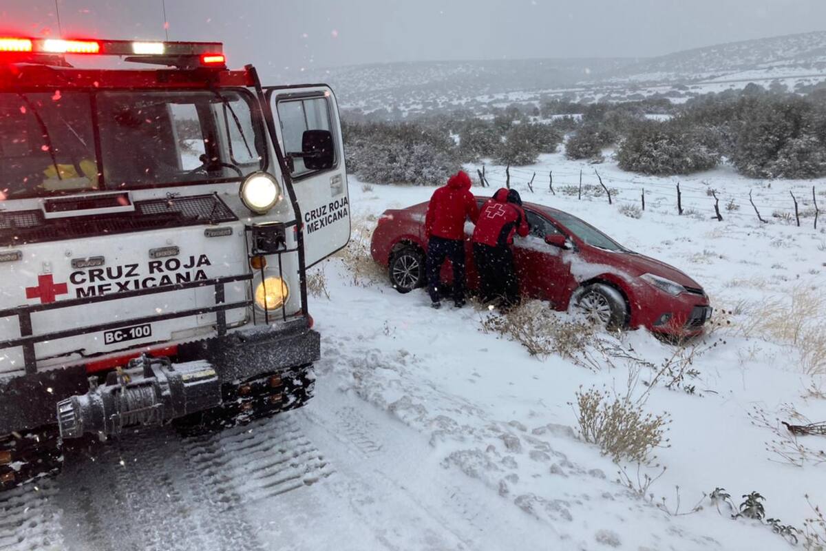 Cruz Roja de BC auxilia durante tormenta invernal