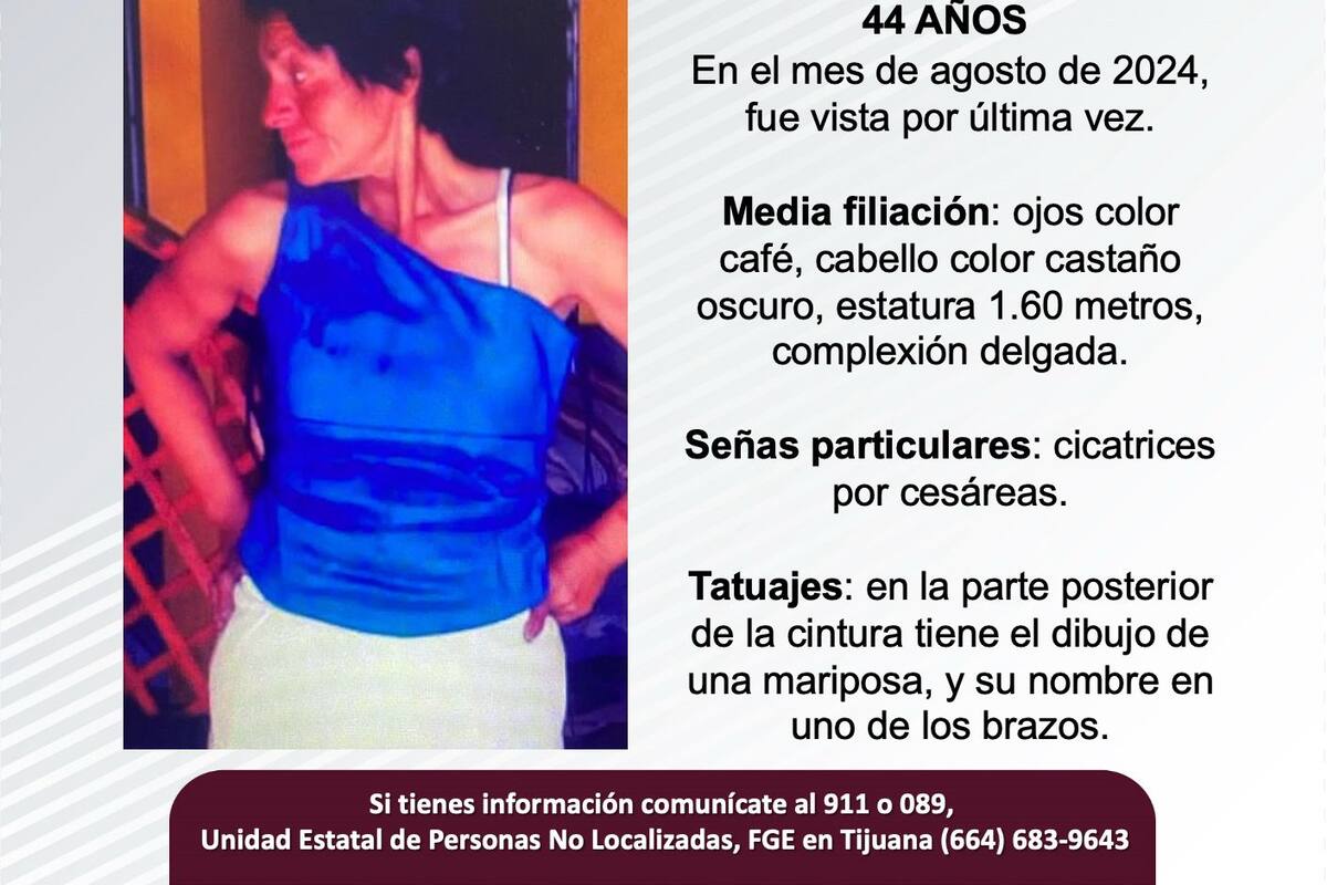 Se busca a Rosa María Magdalena Vázquez Morales de 44 años de edad
