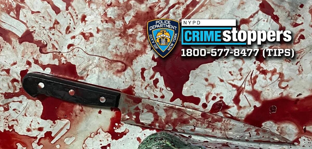 Un cuchillo de cocina, presuntamente utilizado por Lun Chang Chen en el ataque. Foto: NYPD vía NYP