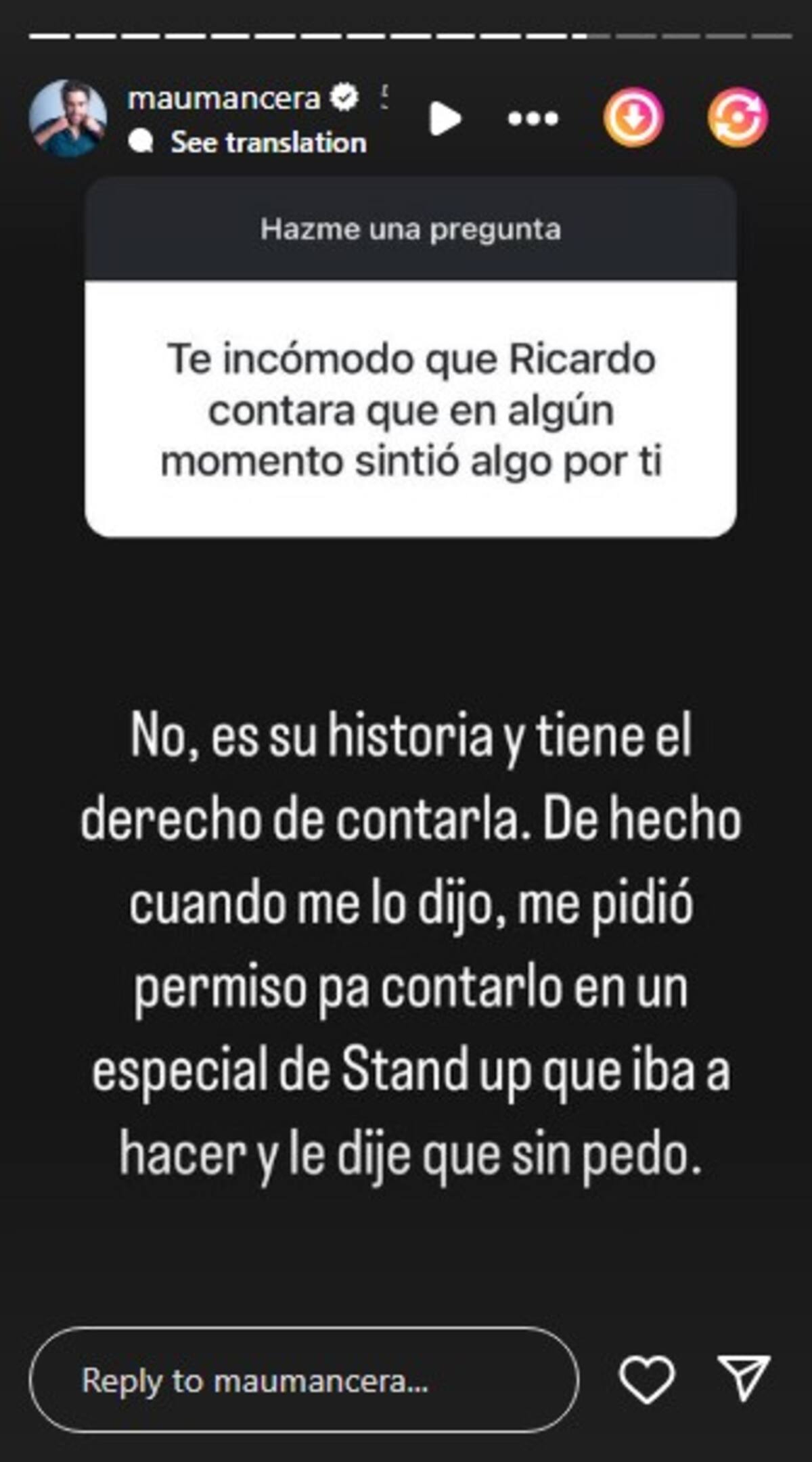 Mauricio Mancera confirma la historia de Ricardo Peralta / Instagram: @maumancera