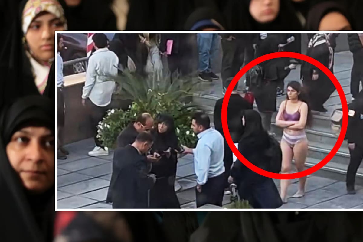 Universitaria se desnuda como protesta al uso oblicatorio del hiyab y es llevada al psiquiátrico por las autoridades de Irán