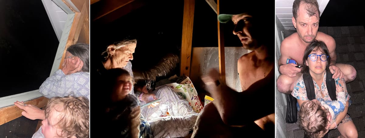 Con solo cacahuates y agua, resistieron hasta que llegó la ayuda. FOTO: AP News