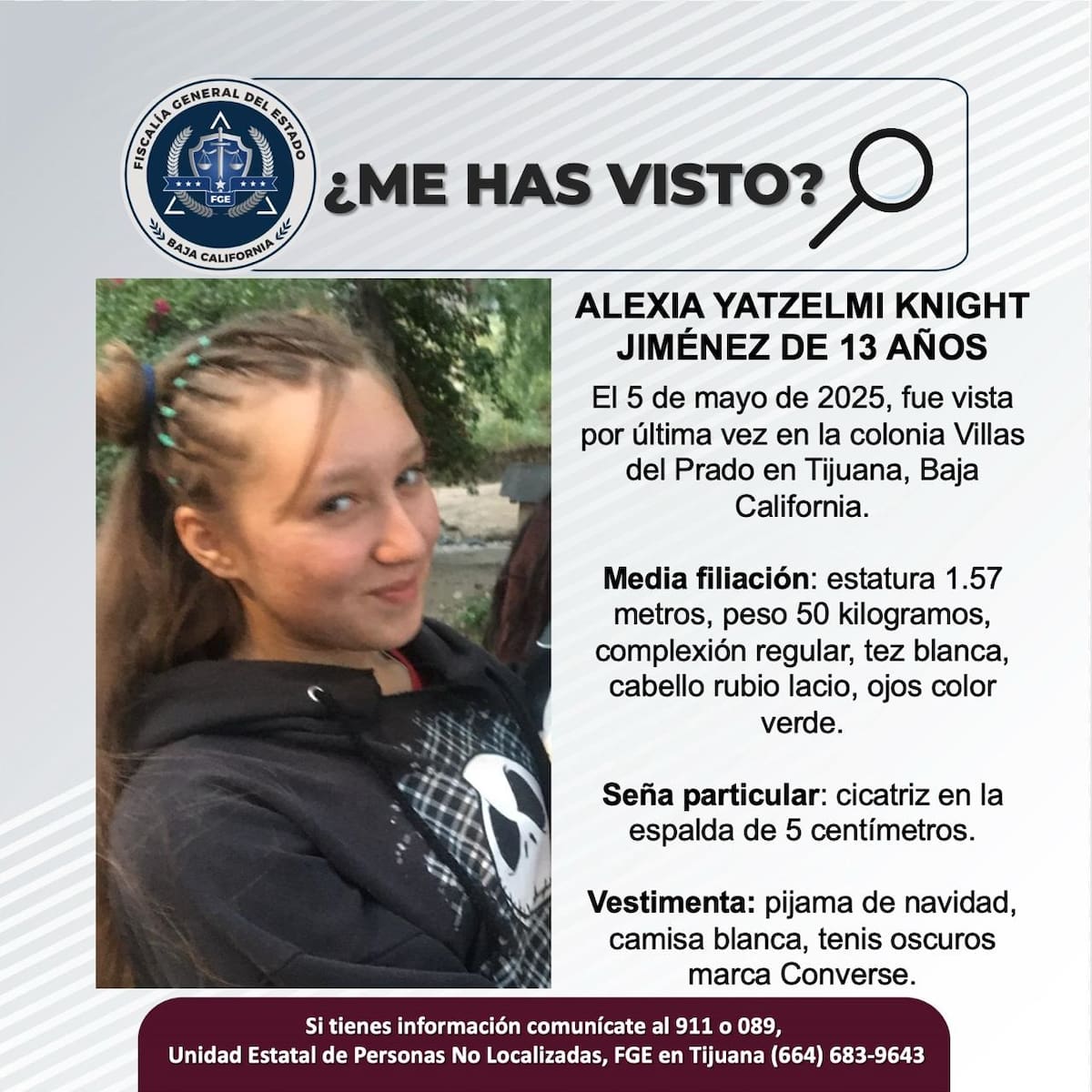 Pesquisa de Alexia Yatzelmi Knight Jiménez.