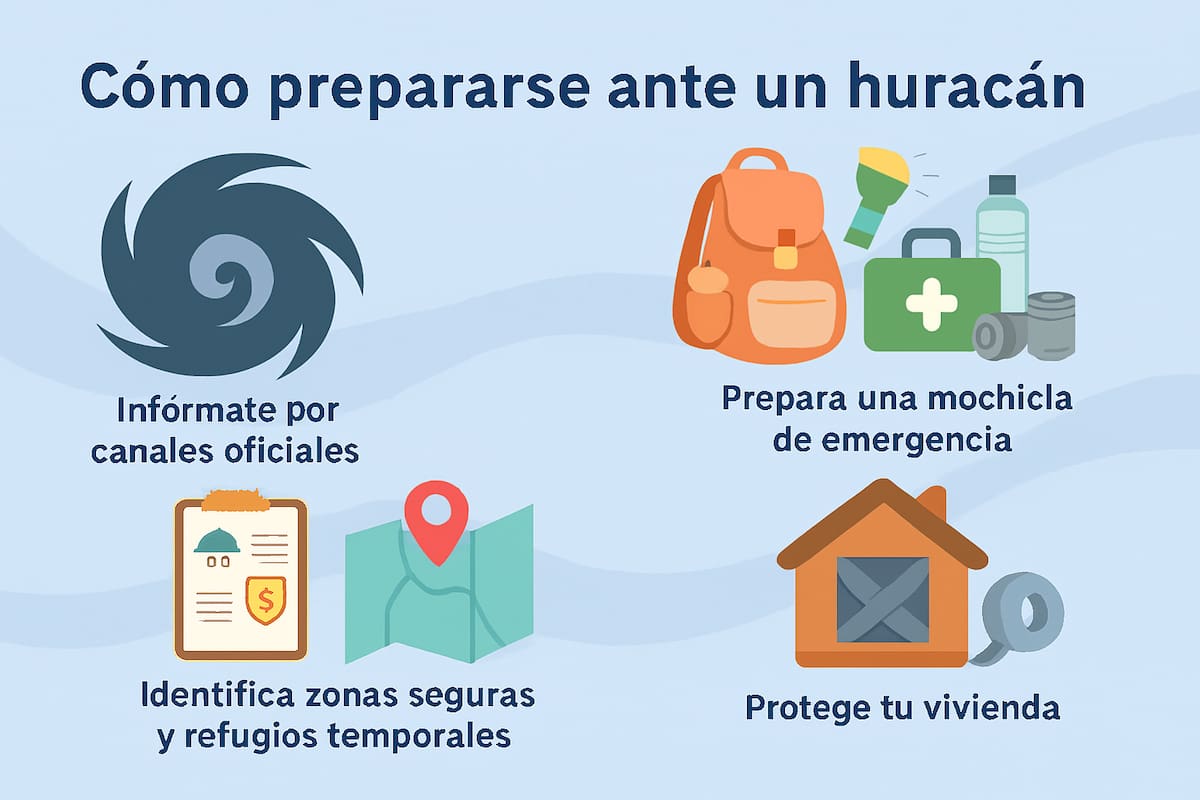 ¿Cómo prepararse en caso de huracán?