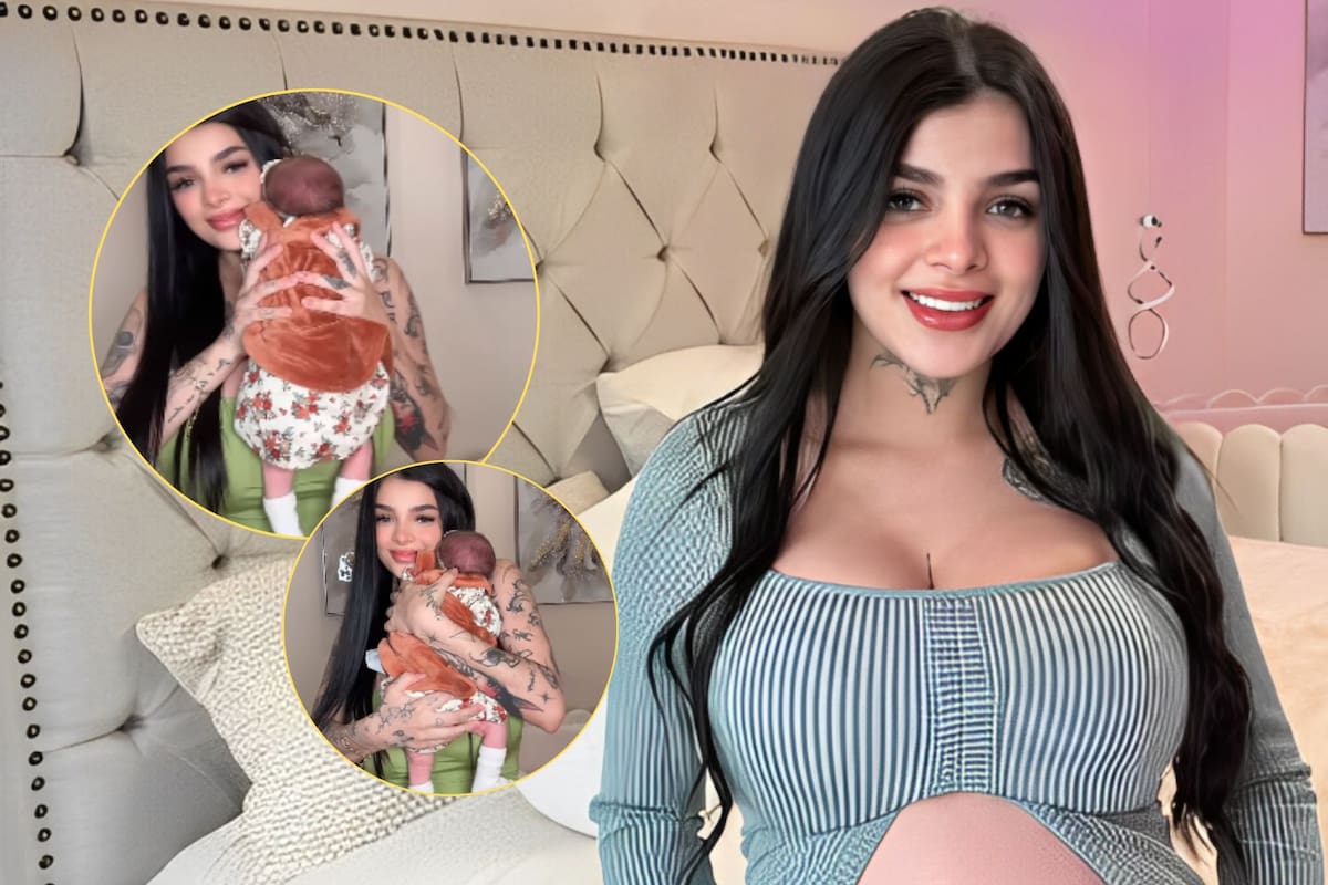 Karely Ruiz muestra su figura a una semana de dar a luz y presenta a su bebé