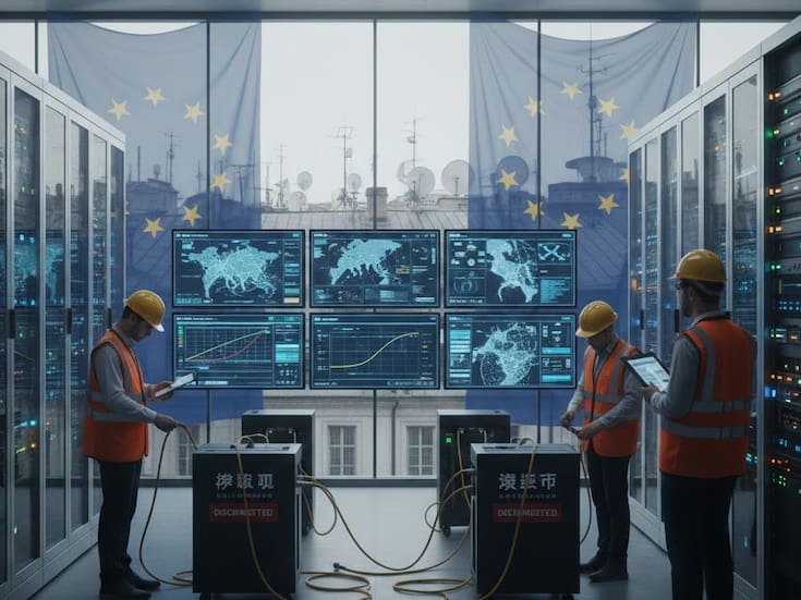 La Unión Europea perfila hacer obligatoria la retirada de equipos chinos de infraestructuras críticas