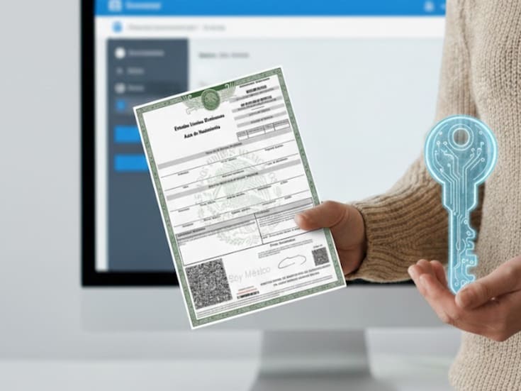 Si vas a sacar tu acta de nacimiento en línea, ahora necesitas Llave MX