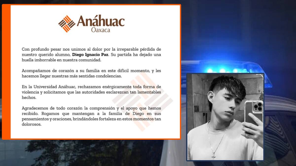 La Universidad Anáhuac lamenta la perdida de su estudiante y exige ardua investigación. FOTO: Especial.