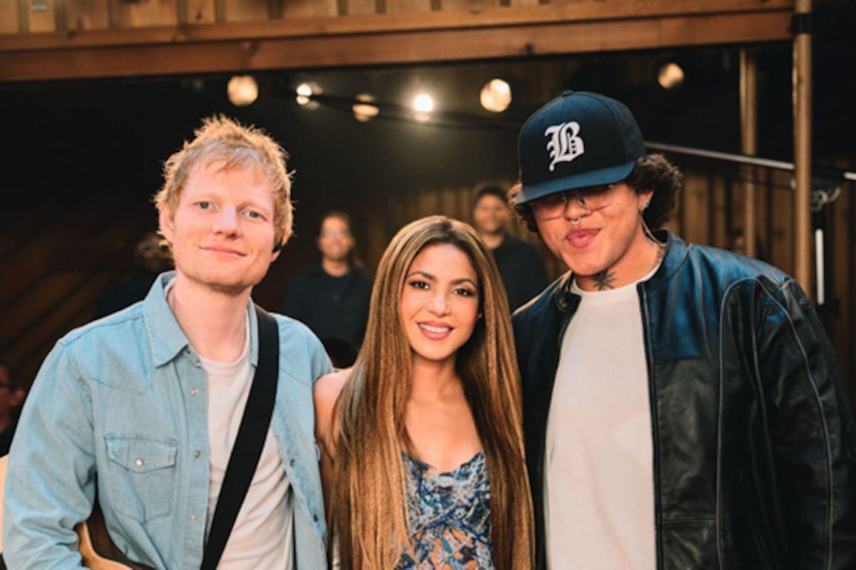 Shakira y Ed Sheeran graban “Hips Don’t Lie”